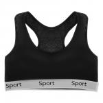 GALANTE Майка-топ с широкими лямками, р.44, 95% хлопок, 5% спандекс, черный, НБ25-21