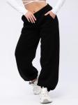 Джоггеры "БЖ-46" чёрные, футер 3-х нитка начес
