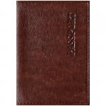 Обложка для паспорта OfficeSpace Бизнес, экокожа, коричневый, 254218