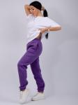 Джоггеры "Мистерия 16" фиолетовые, футер 3-х нитка начес