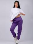 Джоггеры "Мистерия 16" фиолетовые, футер 3-х нитка начес