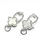 Замок карабин Клевер 18*9мм, серебристый