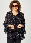 Блуза EVA GRANT 7221С принт мелкий горох