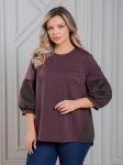 Блуза Novita 1319 шоколадный