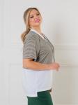 Блуза Novita 1469 зеленые полоски