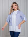 Блуза Novita 1472 голубая полоска