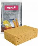 Губка для уборки поролон крупнопористый,200*14*65мм,хозяйственная,большая,12090/York