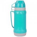 Термос ACQUA 1л стеклянная колба, пластик.корпус, 2чашки упак-пакет 8239 Mallony