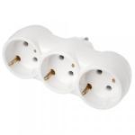 Bylectrica разветвитель (тройник) 3роз. 16А белый (линейный, земля) РВ16-375