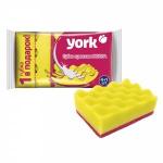 Губки для посуды поролон/абразив,100*70*32см,Волна,рельефные,5шт,030220/YORK