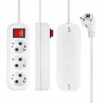 1-2.SALE сет. удлинитель ПВС 3х1 3роз.  1.5м 16А земля, выкл (корпус АБС-пластик) E1M 860478