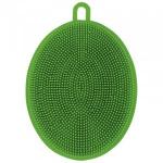 Губка для уборки силикон,120*90*10мм,многофункциональная 2ух стор,MSp-04,103345/Рыжий Кот