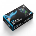 Перчатки нитриловые 100шт(50пар)стандарт,голубые,разм L,коробка,14854/ ADM