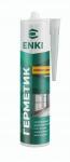Enki герметик силиконовый 280г универсальный белый, арт.28SUW