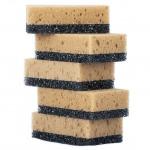 Губки для посуды поролон крупнопористый/абразив,88*54*30мм,МОЙ Надолго,5шт,60454/Master House