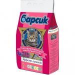 Наполнитель для кош.туалета МИНЕРАЛЬНЫЙ впитывающий БАРСИК 3D Эффект Лаванда 4,54л/2,87кг