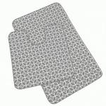 Коврик для ванной и туалета(набор2шт-50*52см,50*85см)текстиль/ПВХ, п/скользящий,7060-002-grey Вилина