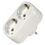 Makel разветвитель (тройник) 2роз. 16А белый, земля (линейный) 10031