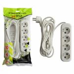 1-2.SALE сет. удлинитель ПВС 3х1 4роз. 10м 16А земля (корпус АБС-пластик) E1M 860453