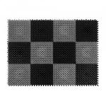 Коврик придверный Травка 42*56см, h ворса=1см, черно-серый, полиэтилен 23005 Vortex