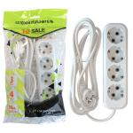 1-2.SALE сет. удлинитель ПВС 3х1 4роз. 3м 16А земля (корпус АБС-пластик) E1M 860485