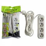 1-2.SALE сет. удлинитель ПВС 3х1 4роз. 5м 16А земля (корпус АБС-пластик) E1M 860486