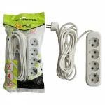 1-2.SALE сет. удлинитель ПВС 3х1 4роз. 7м 16А земля (корпус АБС-пластик) E1M 860482