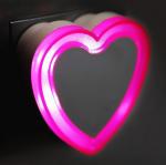 Camelion NL-263 ночник св/д "Сердце с фотосенсором" 0.6W 50x54x60мм фотосенсор 220V пластик, 15381