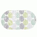 Коврик для ванной на присосках Bubbles 69*38см,Листья,7122/FV61-B Вилина