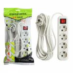 1-2.SALE сет. удлинитель ПВС 3х1 4роз. 7м 16А земля, выкл (корпус АБС-пластик) E1M 860483