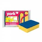 Губки для посуды поролон крупнопористый/абразив,105*75*30мм,Макси Премиум,5шт,030300/York