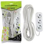 1-2.SALE сет. удлинитель ПВС 2х1 3роз. 10м 10А (корпус АБС-пластик) E1M 860462