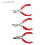 Набор инструментов ЛОМ, круглогубцы, длинногубцы и бокорезы, обрезиненные рукоятки, 80 мм