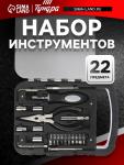 Набор инструментов ТУНДРА, пластиковый кейс, 22 предмета