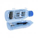 Набор инструментов ТУНДРА, подарочный пластиковый кейс «Бутылка», 15 предметов