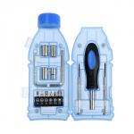 Набор инструментов ТУНДРА, подарочный пластиковый кейс «Бутылка», 15 предметов