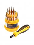 Набор для точных работ ТУНДРА, CrV, держатель с битами, в кейсе, 31 предмет