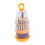 Набор для точных работ ТУНДРА, CrV, держатель с битами, в кейсе, 31 предмет