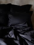 Наволочка SL Home Tencel, 70?70+3 см, тенсель, эвкалиптовое волокно 100%, чёрная
