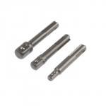 Набор адаптеров для торцевых головок ТУНДРА, SDS-plus, 1/2?75, 3/8 и 1/4" ? 65 мм, 3 шт.