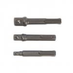 Набор адаптеров для торцевых головок ТУНДРА, SDS-plus, 1/2?75, 3/8 и 1/4" ? 65 мм, 3 шт.