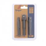 Набор адаптеров для торцевых головок ТУНДРА, SDS-plus, 1/2?75, 3/8 и 1/4" ? 65 мм, 3 шт.