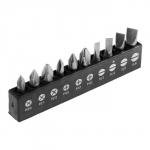 Набор бит ТУНДРА, сталь CrV, PH, PZ, SL ? 25 мм, 10 шт.