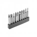 Набор бит ТУНДРА, сталь CrV, PH, PZ, SL, Torx ? 50 мм, 10 шт.