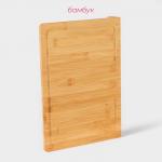 Доска разделочная Доляна «Идея», 35?25 см, бамбук