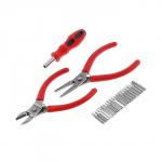 Набор инструментов ЛОМ mini, плоскогубцы, бокорезы, держатель с набором бит, 23 предмета