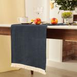 Дорожка на стол «Этель» Linen style, 40?146 см, серая, МИКС,100% лён