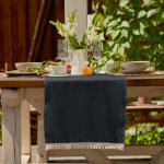 Дорожка на стол «Этель» Linen style, 40?146 см, серая, МИКС,100% лён