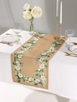Дорожка на стол «Этель» Camellia 40?146 см, 100% хлопок, саржа 190 г/м?, бежевая