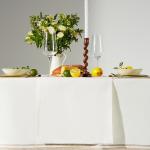 Дорожка на стол «Этель» Cloudy 40?146 см, лён 100%, плотность 210 г/м?, белая